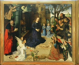 Christ Child Adored by Angels, Central Panel of the Portinari Altarpiece, c.1479